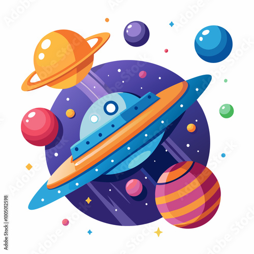 rocket in space