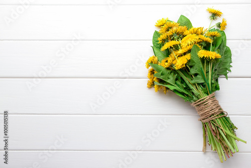 Bouquet of beautiful dandel...