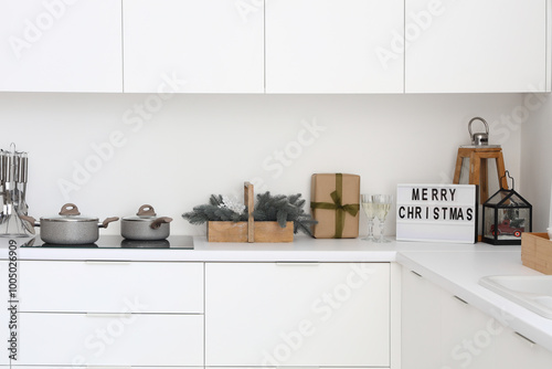 Interior of modern kitchen ...