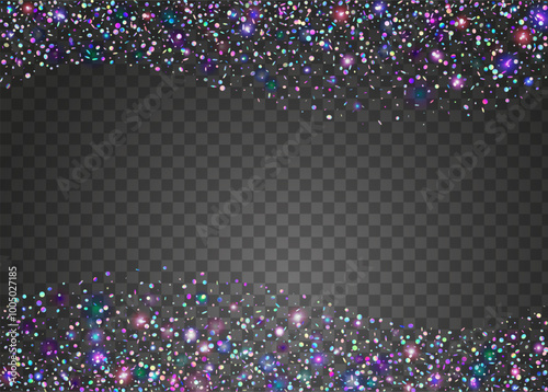 Holographic Paper. Purple 3d Effect. Glare Texture. Modern Dust. Disco Colourful Template. Iridescent Background. Party Glitter. Falling Design. Blue Holographic Paper
