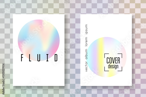 Holographic Texture. Blue Pearlescent Flyer. Holograph Background. Crystal Effect. Colourful Retro Backdrop. Digital Vector. Hologram Foil. Pink Holographic Texture