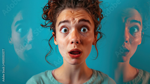 A visual of a person's face reacting with an involuntary flinch or microexpression, revealing true emotions.