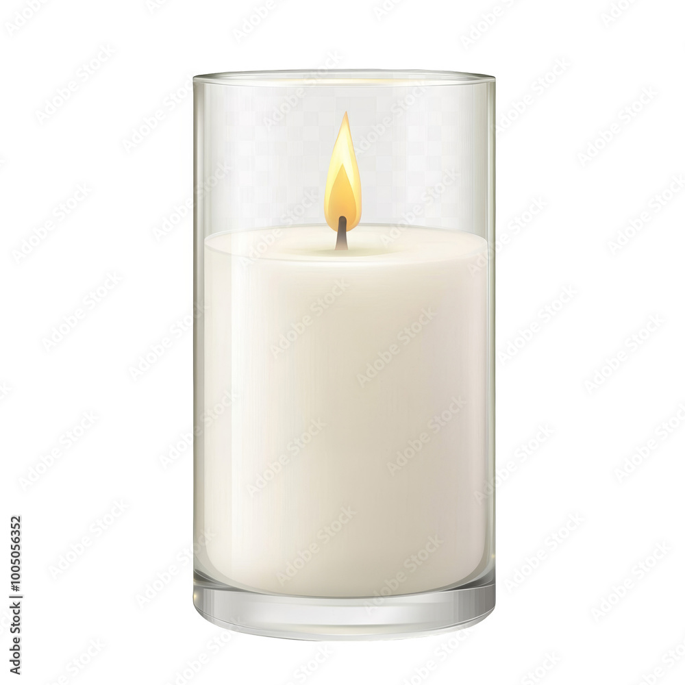 Elegant candle in glass holder with a warm flame, perfect for ambiance and relaxation. Elegant candle in glass holder with a warm flame, perfect for ambiance and relaxation.