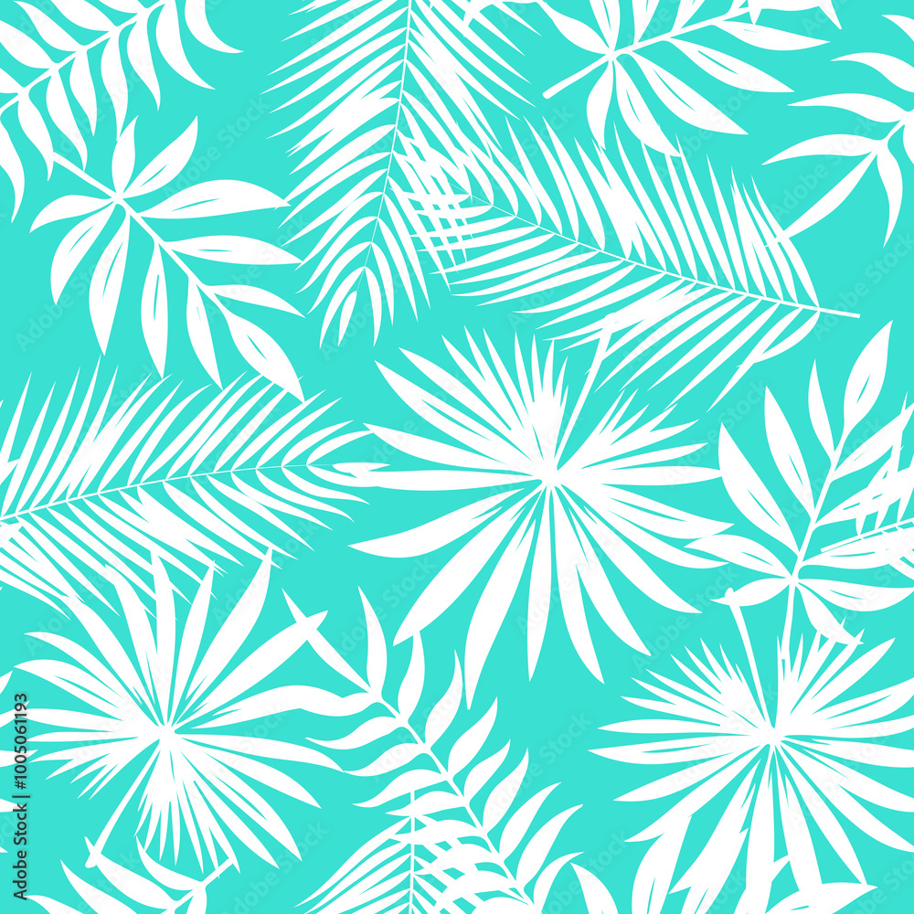 Leaf tropical seamless pattern illustration. Leaf tropical seamless pattern illustration.