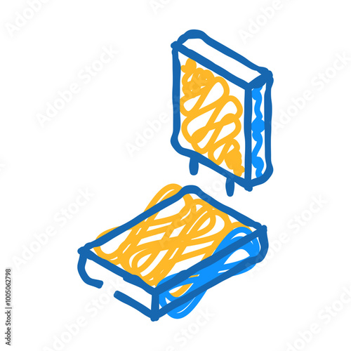 connect board assembly furniture doodle icon sketch vector. connect board assembly furniture sign. isolated symbol illustration