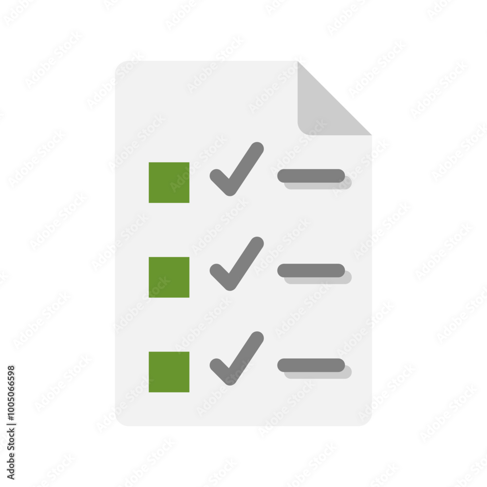 Exam or test sheet icons. with flat style, suitable for university, education and office symbol logo illustration.