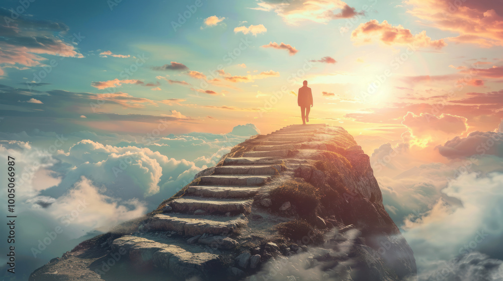 A visual of someone taking a bold step forward, overcoming the fear of failure to pursue their dreams.