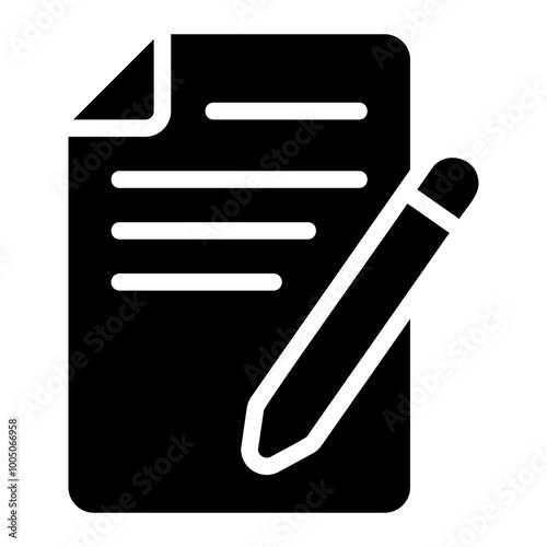 write glyph icon
