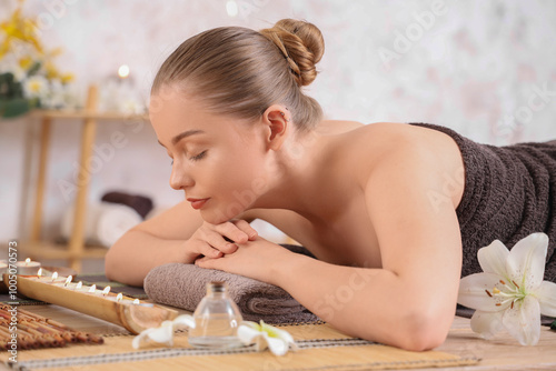 Beautiful young woman relax...