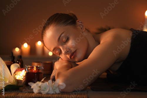 Beautiful young woman relax...