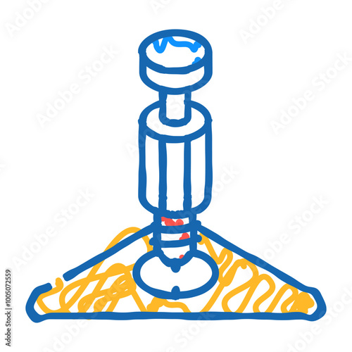 insert metal screw assembly furniture doodle icon sketch vector. insert metal screw assembly furniture sign. isolated symbol illustration