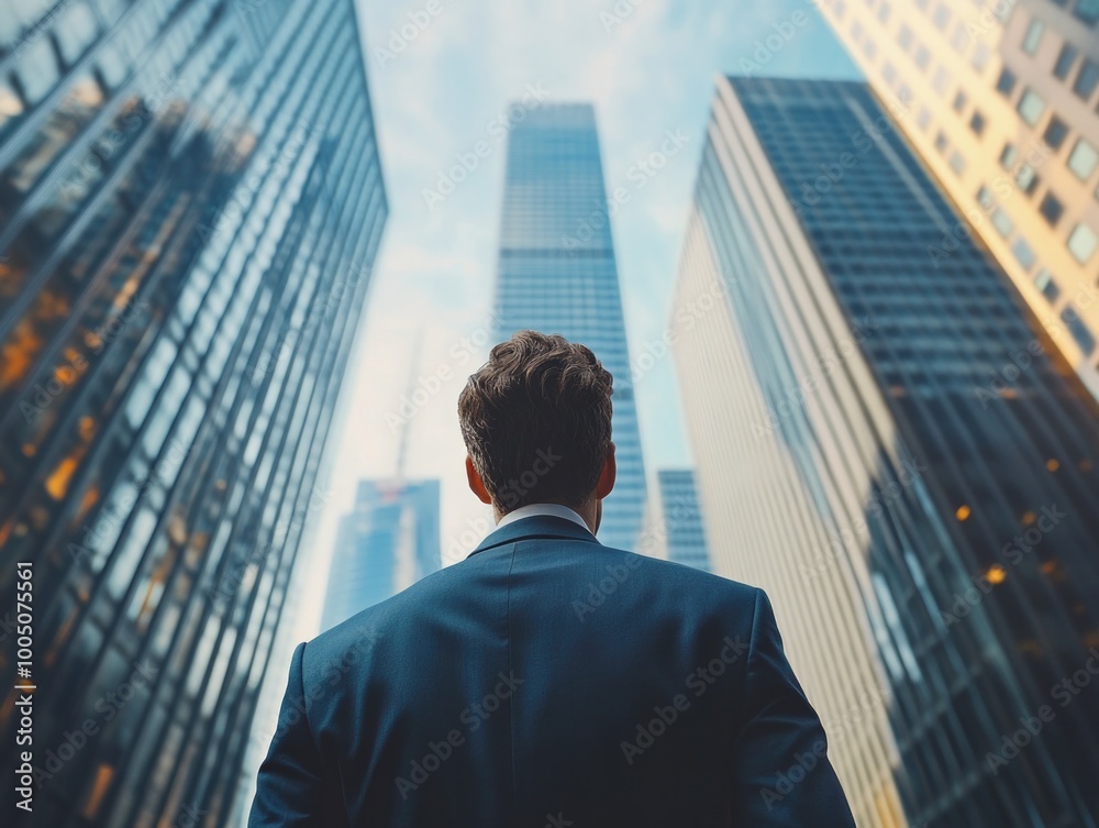 Business Professional in Urban Skyscraper Business Professional in Urban Skyscraper