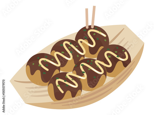 たこ焼きのイラスト