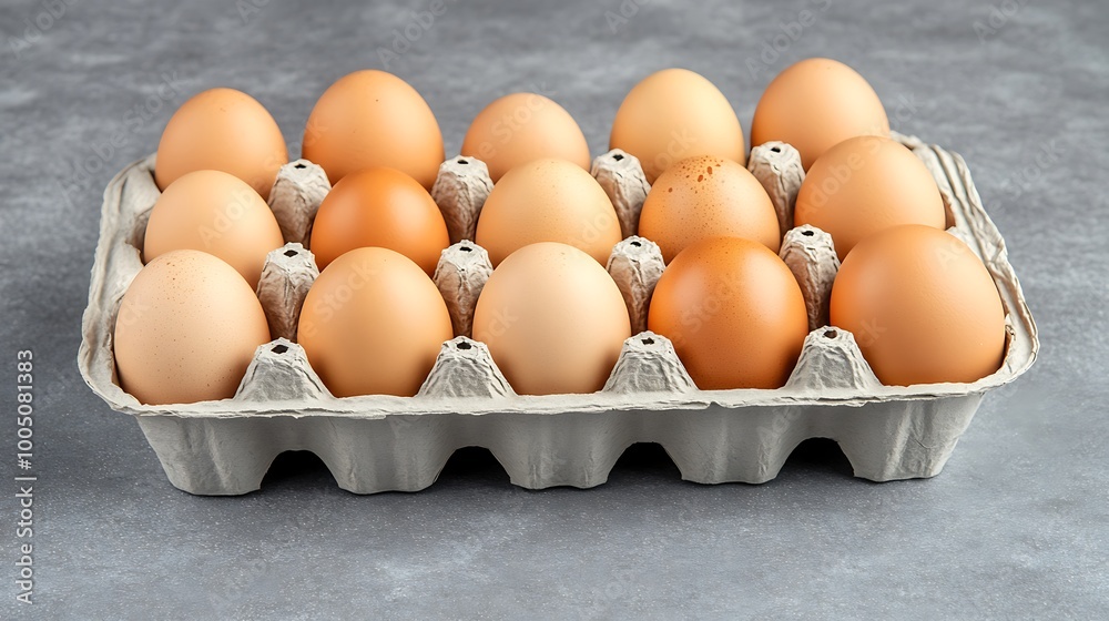 A Dozen Eggs in a Cardboard Carton A Dozen Eggs in a Cardboard Carton