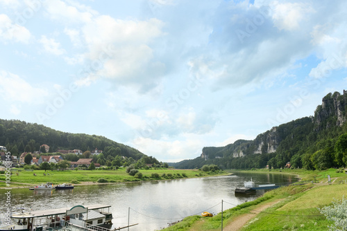 View of mountain village wi...