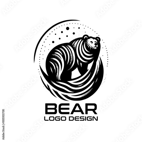 Bear Vector Logo Design photo