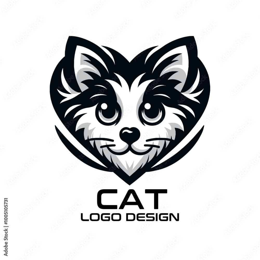 Cat Vector Logo Design Cat Vector Logo Design