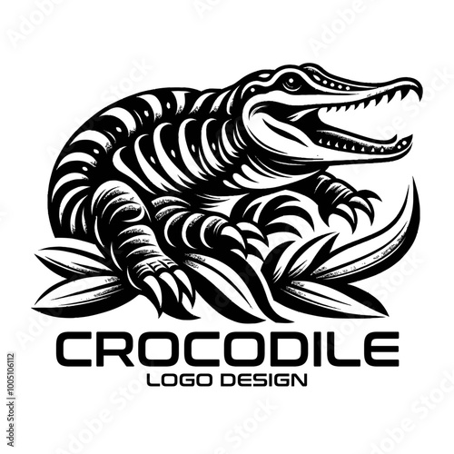 Crocodile Vector Logo Design