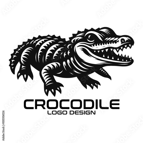 Crocodile Vector Logo Design photo