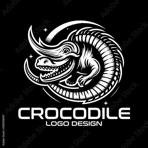 Crocodile Vector Logo Design