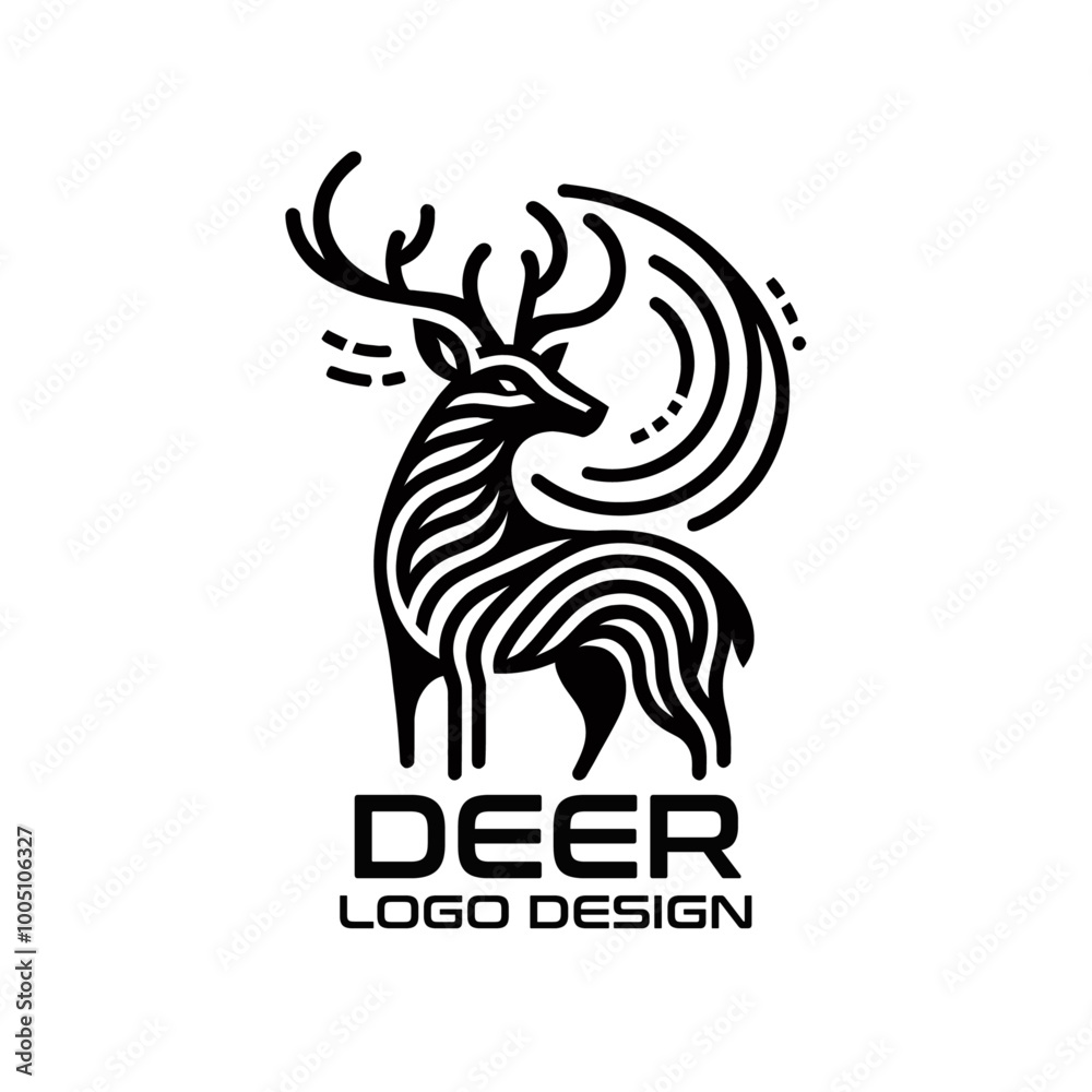 Fototapeta premium Deer Vector Logo Design