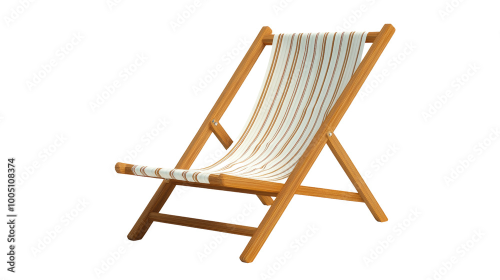 beach chair on transparent background