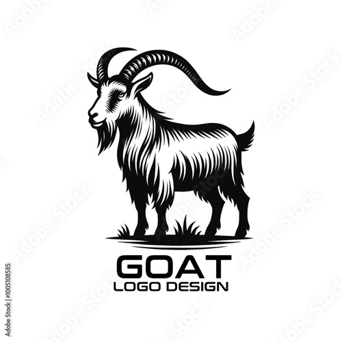 Goat Vector Logo Design photo