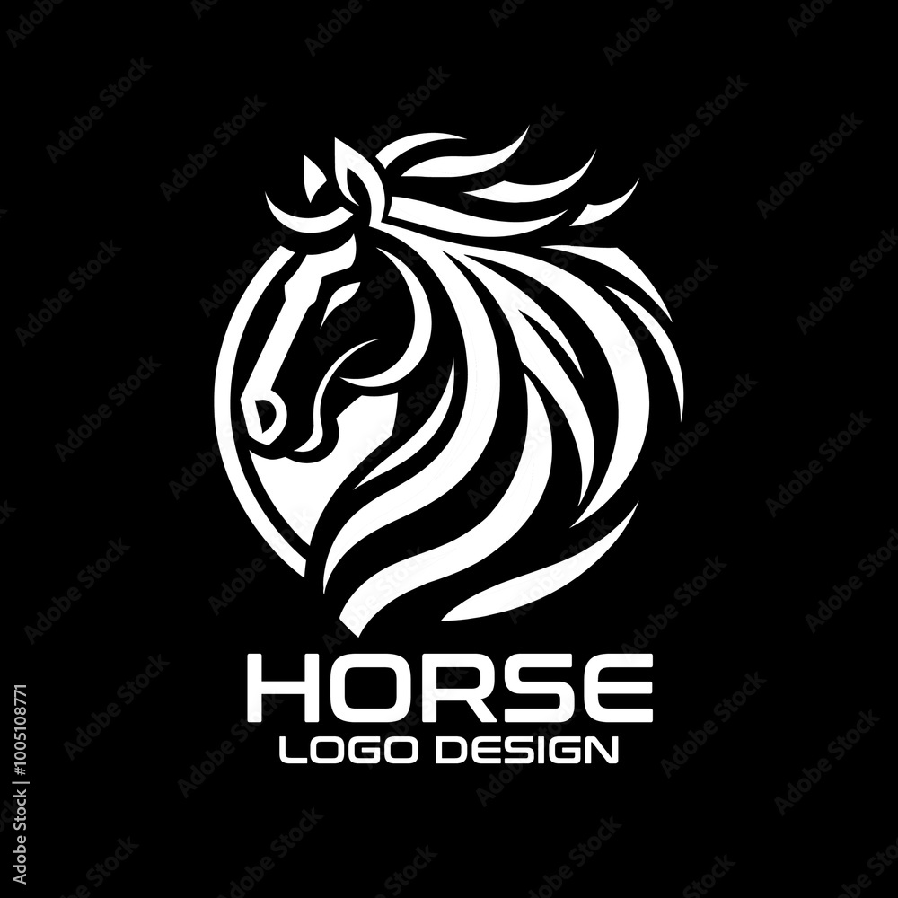 Horse Vector Logo Design Horse Vector Logo Design