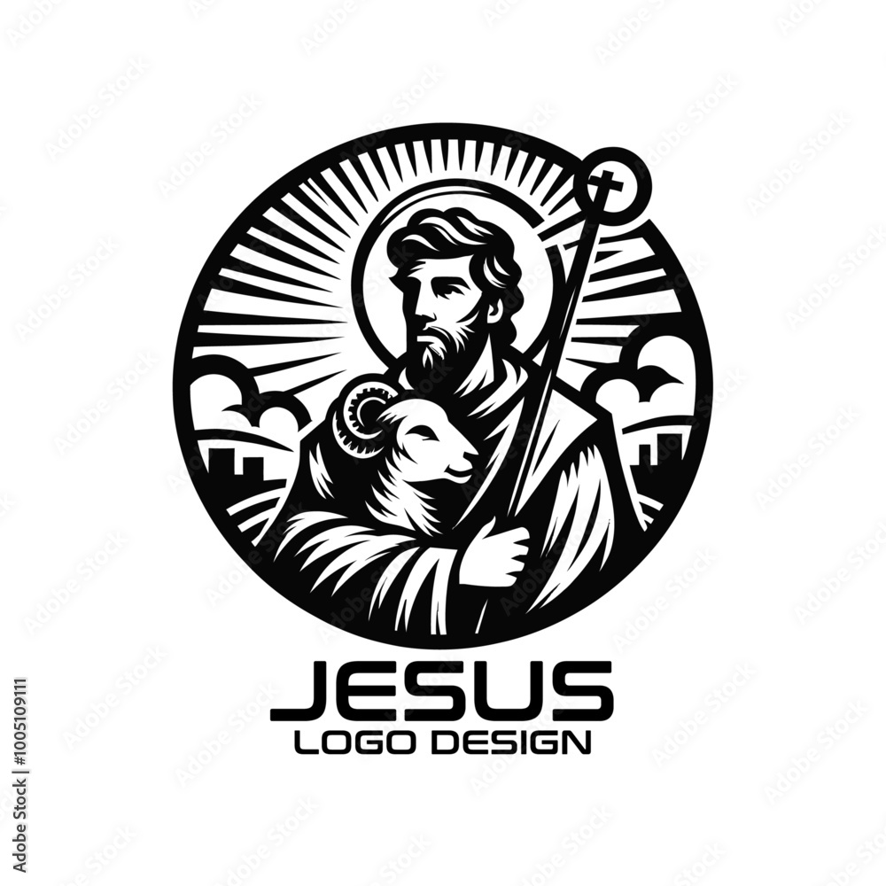 Jesus Vector Logo Design Jesus Vector Logo Design
