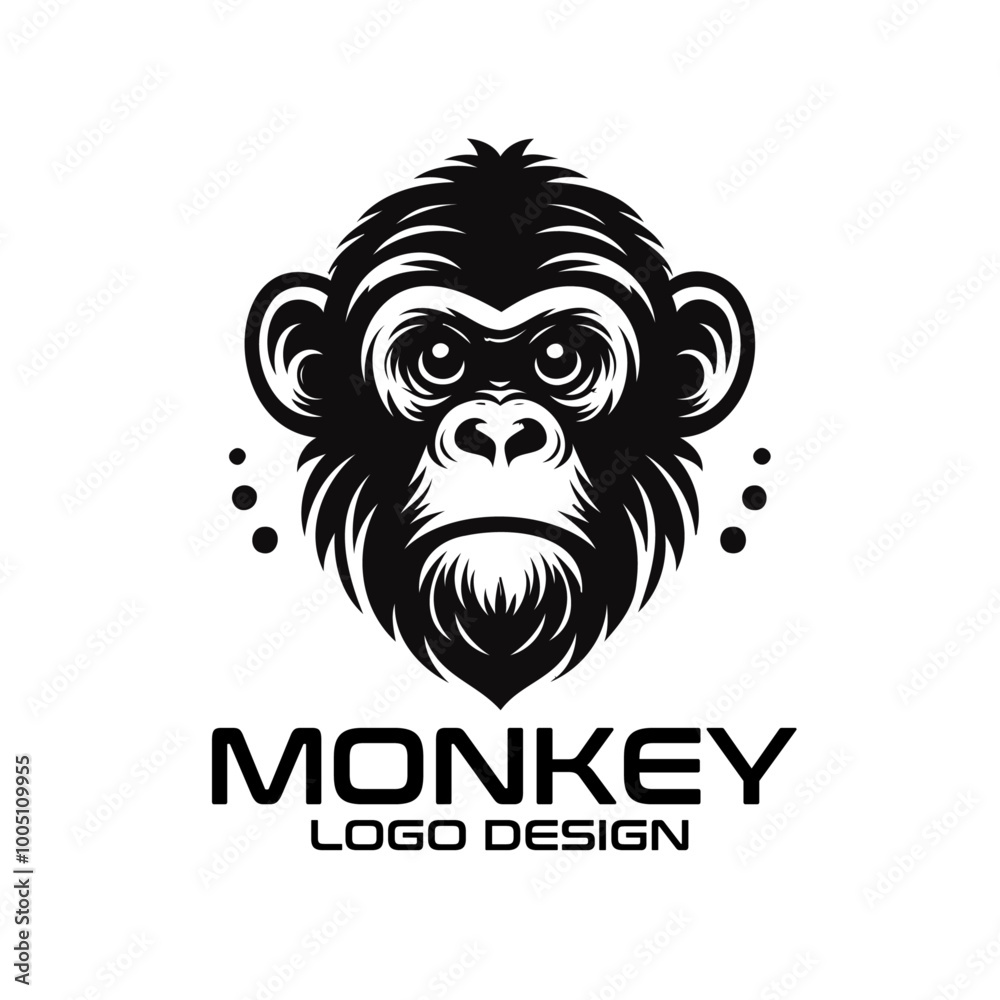 Monkey Vector Logo Design Monkey Vector Logo Design