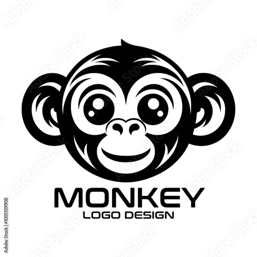 Monkey Vector Logo Design photo