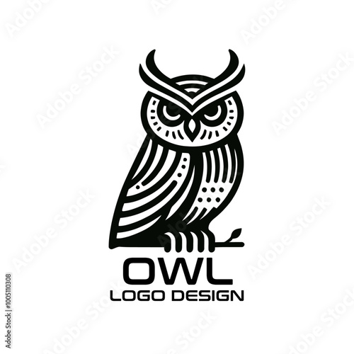 Owl Vector Logo Design photo