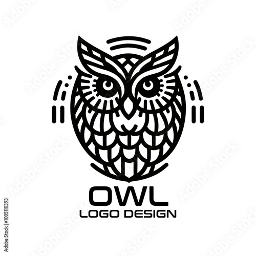 Owl Vector Logo Design photo