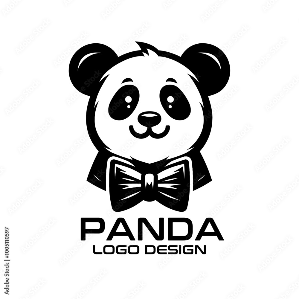 Panda Vector Logo Design Panda Vector Logo Design