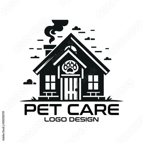 Pet Care Vector Logo Design