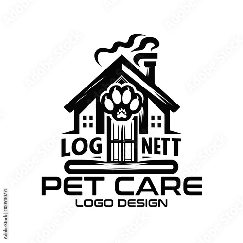 Pet Care Vector Logo Design