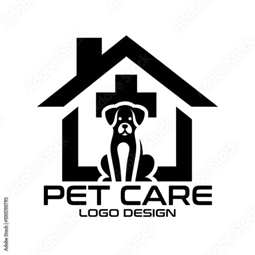 Pet Care Vector Logo Design photo