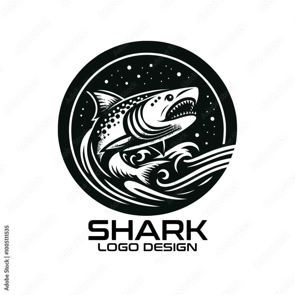 Shark Vector Logo Design Shark Vector Logo Design