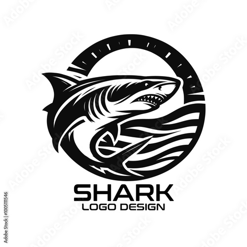 Shark Vector Logo Design photo