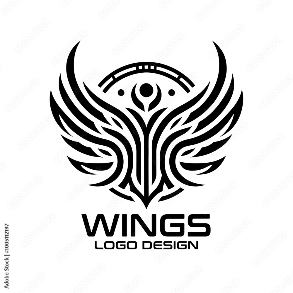 Wings Vector Logo Design Wings Vector Logo Design