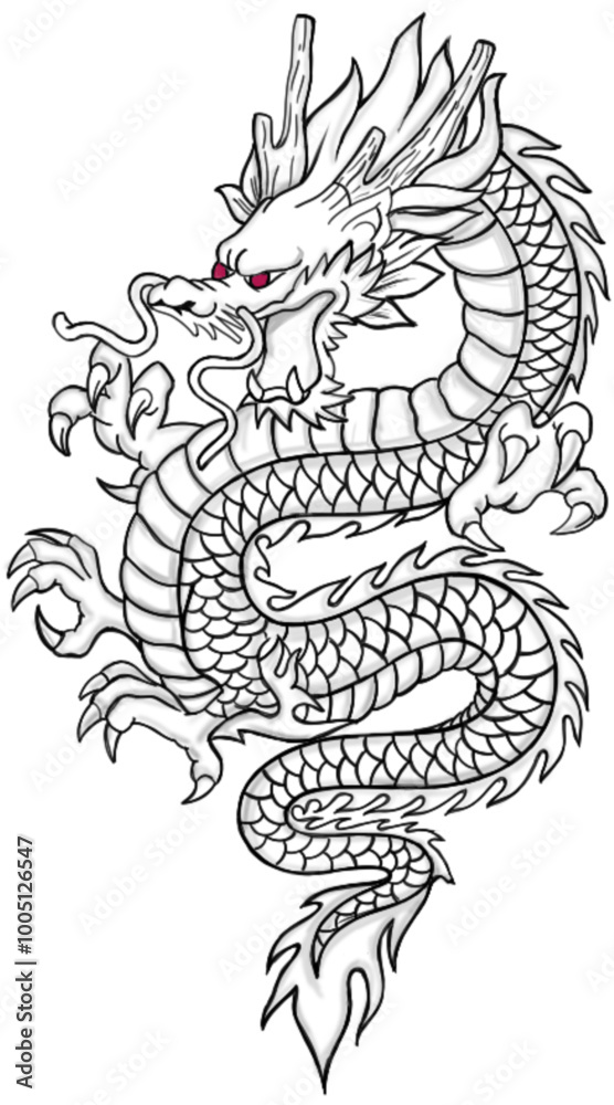 Fototapeta premium dragon vector design