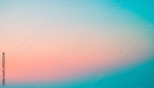 Abstract Blurred Pastel Background with Peach and Turquoise Colors