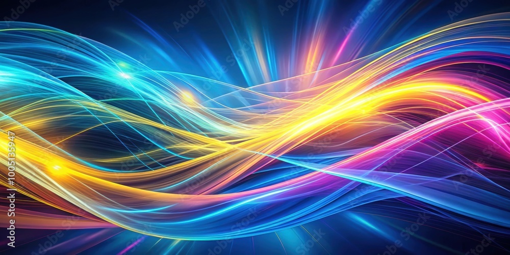 Abstract digital artwork with intricate blue and pink lines and yellow highlights, abstract, digital, artwork, lines, blue Abstract digital artwork with intricate blue and pink lines and yellow highlights, abstract, digital, artwork, lines, blue