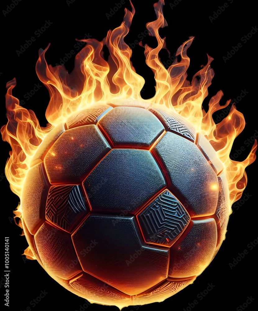 Fototapeta premium movie style soccer ball