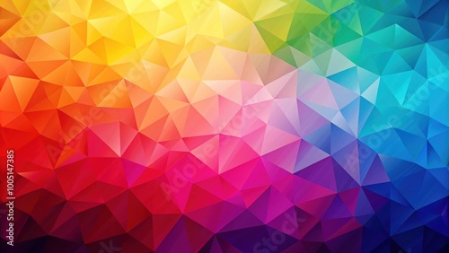 Colorful geometric background with abstract gradient triangular shapes, geometric, colorful, abstract, gradient, triangles