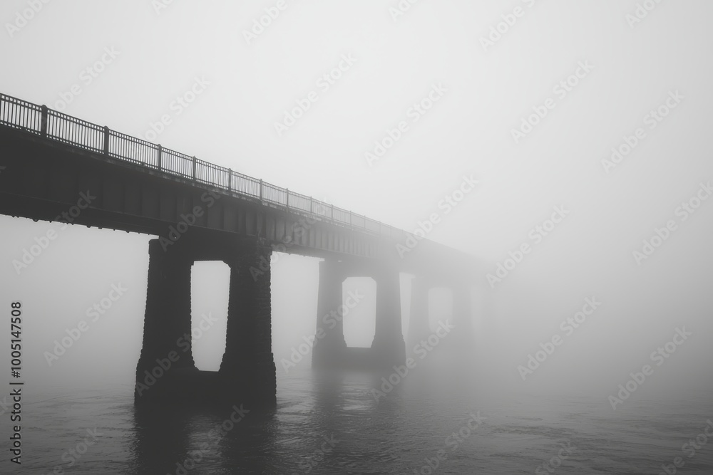 Bridge in the fog Bridge in the fog
