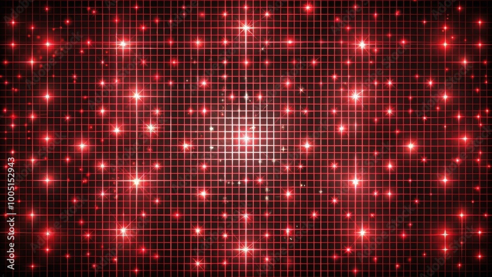 Red glittering light grid on black background, glitter, red, sparkles, shining, festive, Christmas, abstract, background Red glittering light grid on black background, glitter, red, sparkles, shining, festive, Christmas, abstract, background