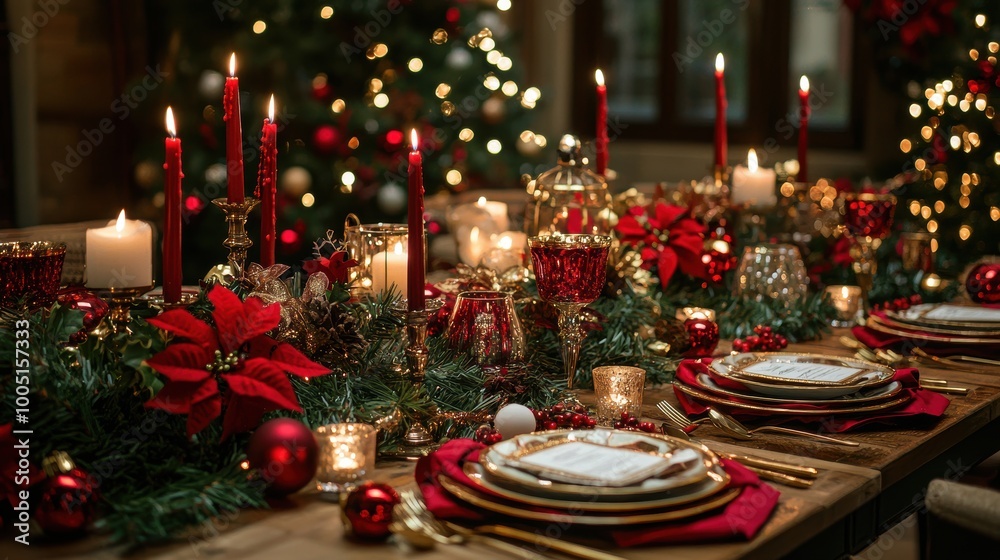 Elegant Christmas Dining Table Decoration Ideas Elegant Christmas Dining Table Decoration Ideas