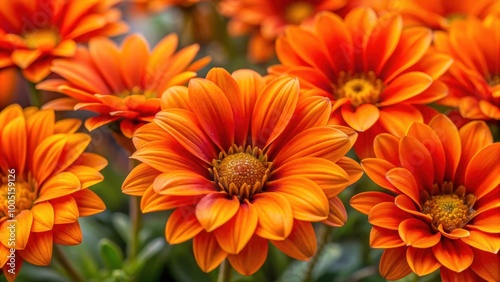 Vibrant orange flowers close-up shot, orange, flowers, close-up, vivid, bright, nature, petals, garden, plant, macro, colorful