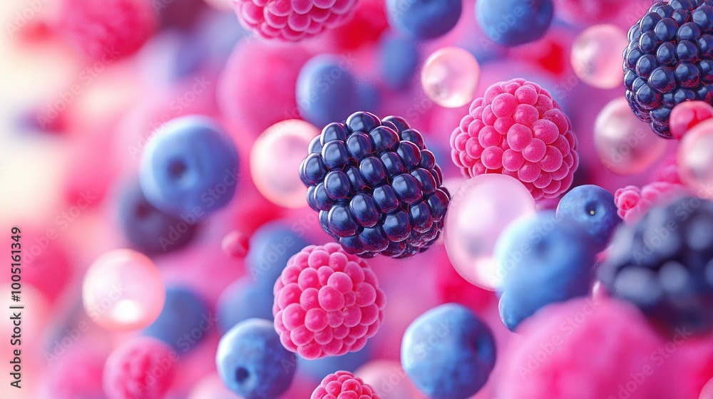 a seamless background with blueberries, raspberries, and blackberries Artificial Intelligence a seamless background with blueberries, raspberries, and blackberries Artificial Intelligence